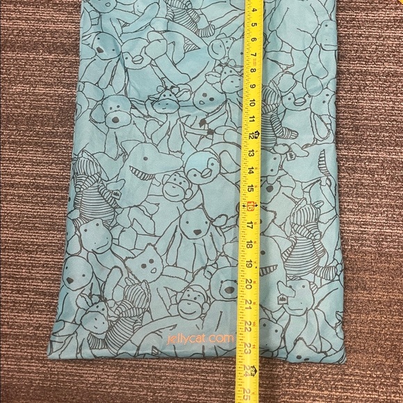 Jellycat London Teal Drawstring Dust Bag large 23x15.5” inches - Picture 6 of 10